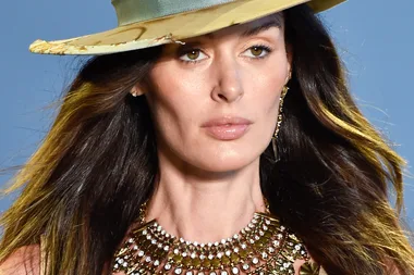 Aussie Model Nic Trunfio Walked The NYFW Runway Four Months Pregnant