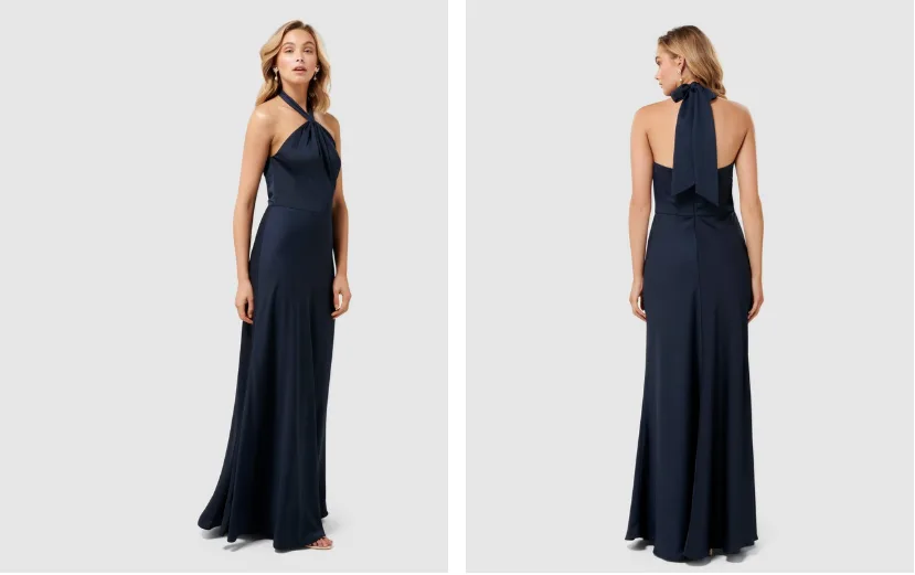 Chen Halter Neck Gown Forever New