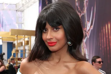 Jameela Jamil Did Her Own Red Carpet Makeup For The Emmys