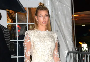 Hailey Baldwin Wore A White Mini Dress For Her And Justin Bieber’s Wedding Rehearsal Dinner