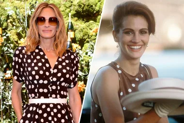 Julia Roberts Channelled Her Iconic ‘Pretty Woman’ Character In Polka-Dots