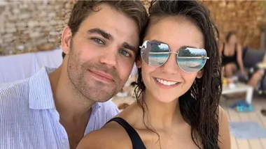 Nina Dobrev and Paul Wesley embrace in new video