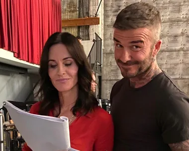 Courteney Cox Casually Posted A Photo With David Beckham… In A Hot Tub