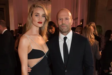 Rosie Huntington-Whiteley Channelled Old Hollywood Glam In A Cutout Black Dress