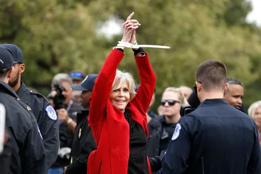 Jane Fonda’s Fire Drill Fridays Red Coat Is The Last Piece Of Clothing She’ll Ever Buy