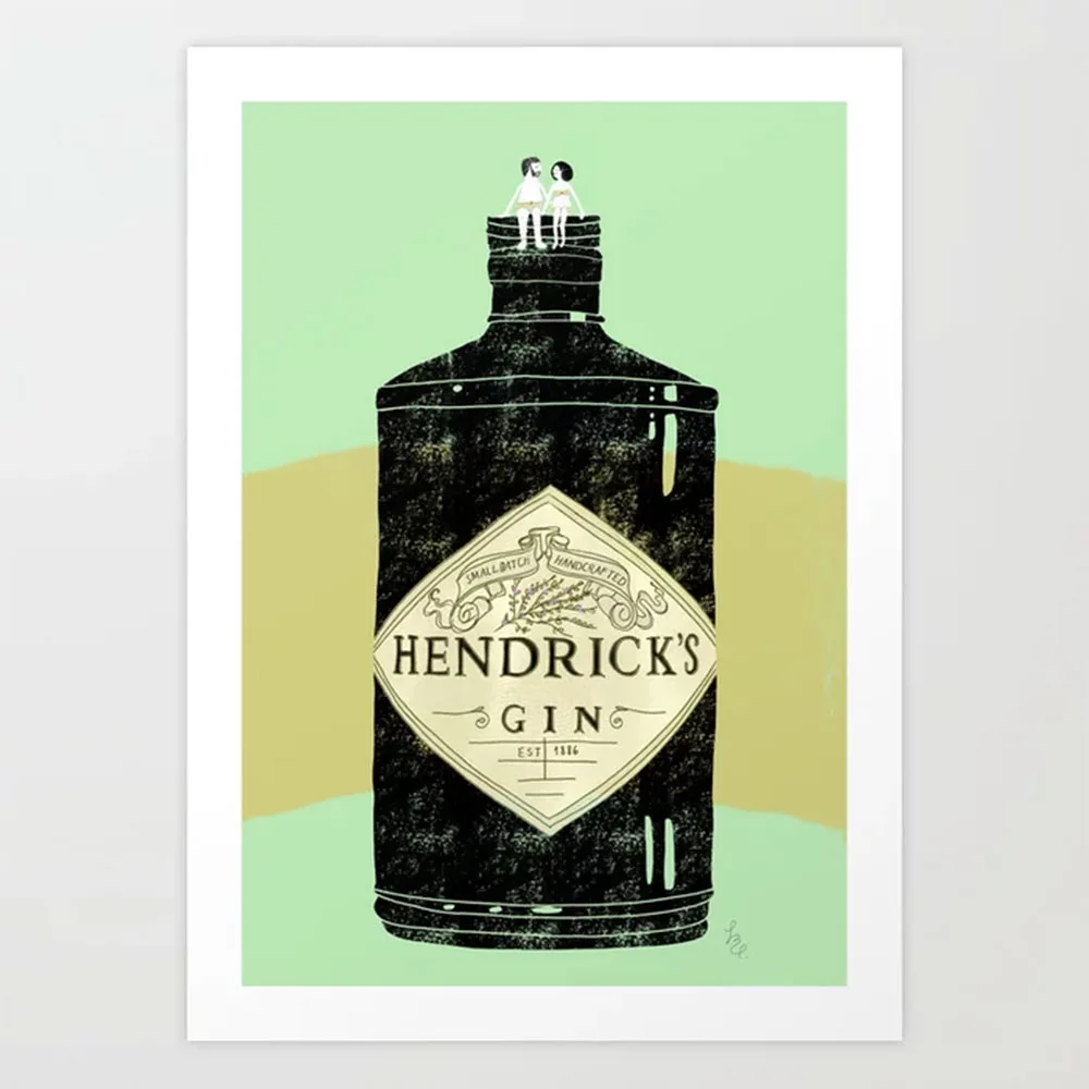 Gin Tonic For Two Art Print, $27.94; available at society6.com