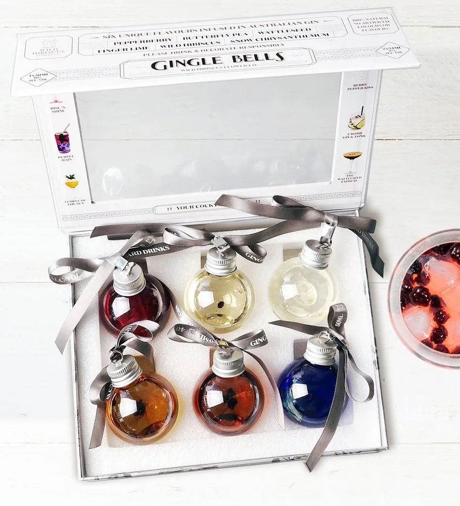 Gingle Bells - Gin Bauble Gift Pack, $79; available at theginboutique.com.au