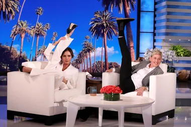 Victoria Beckham Recreated Her Signature Leg Pose In A Pant Suit