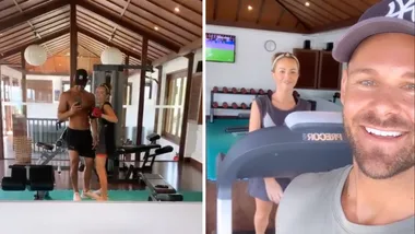 Angie Kent and Carlin Sterritt get physical on Vietnam holiday