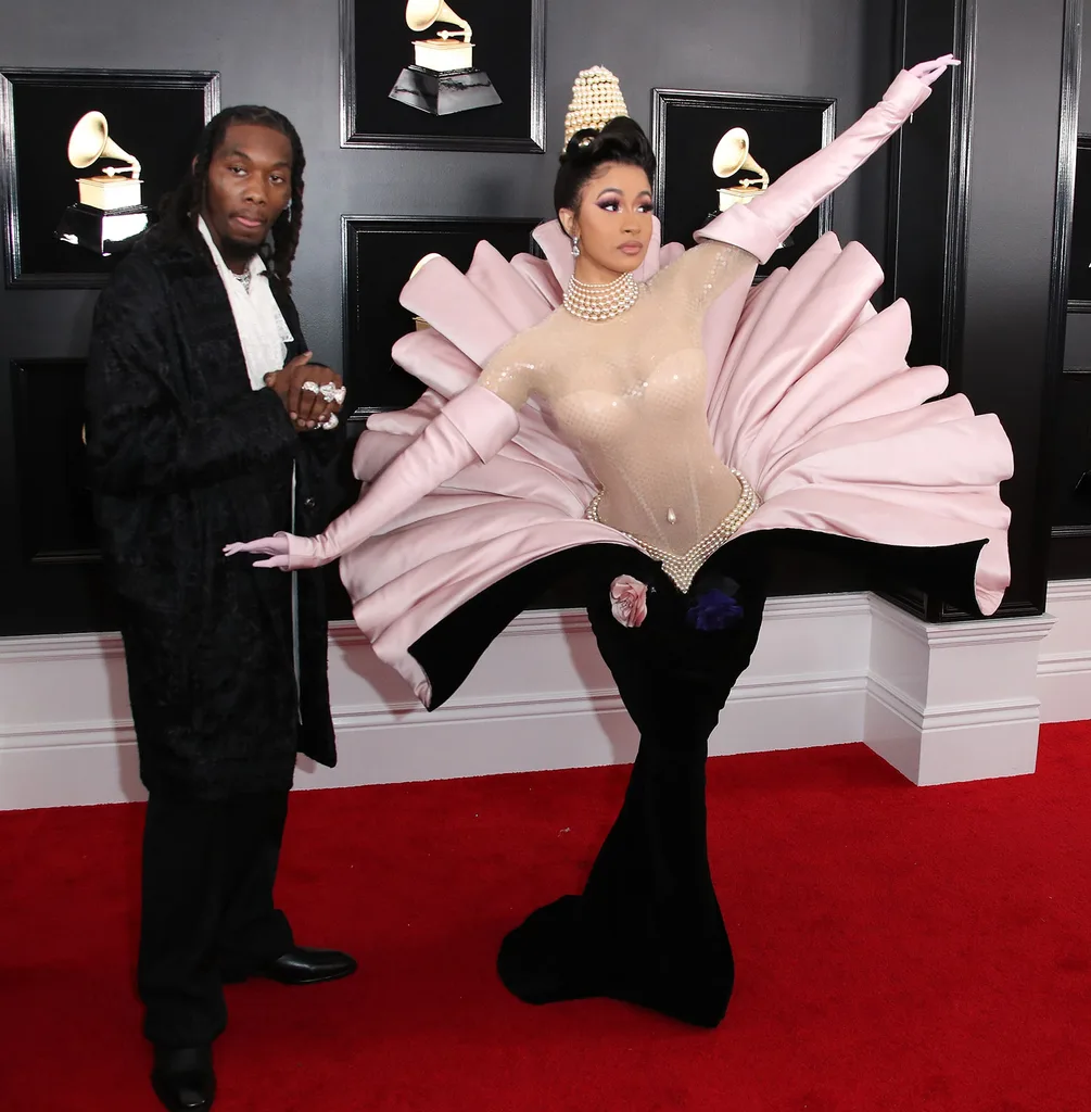 Cardi B’s Clam Shell Gown