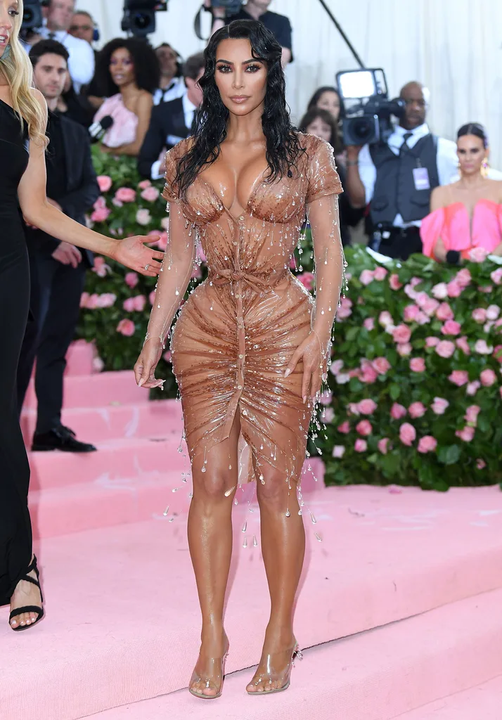 Kim Kardashian’s Wet-Look Met Gala Look