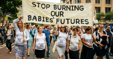 Around 20,000 Protesters Marched In Sydney To Protest Climate Change