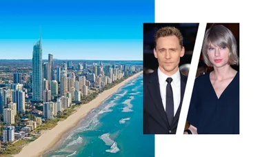 ```html
<img src="your-image-url" alt="Skyline view with two people in formal attire superimposed on the right." />
```