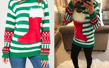 This Wine Pocket Christmas Jumper Is The Only Way To Get Through The Holidays