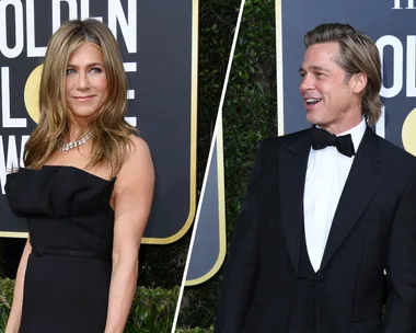 Brad Pitt Made A Joke About “Reuniting” With Jennifer Aniston At The Golden Globes