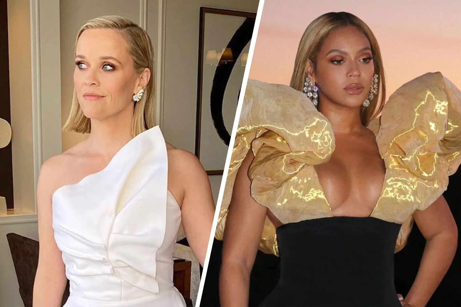 Reese Witherspoon Asked Beyoncé To Give Her And Jennifer Aniston A Glass Of Champagne At The Golden Globes