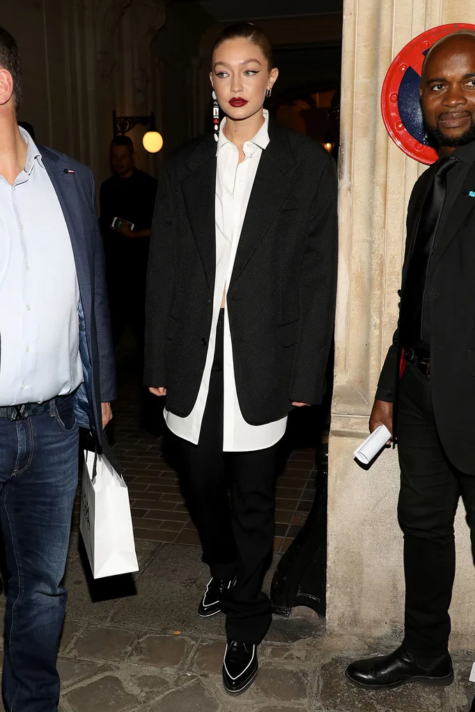 Gigi Hadid Oversized Blazer Style