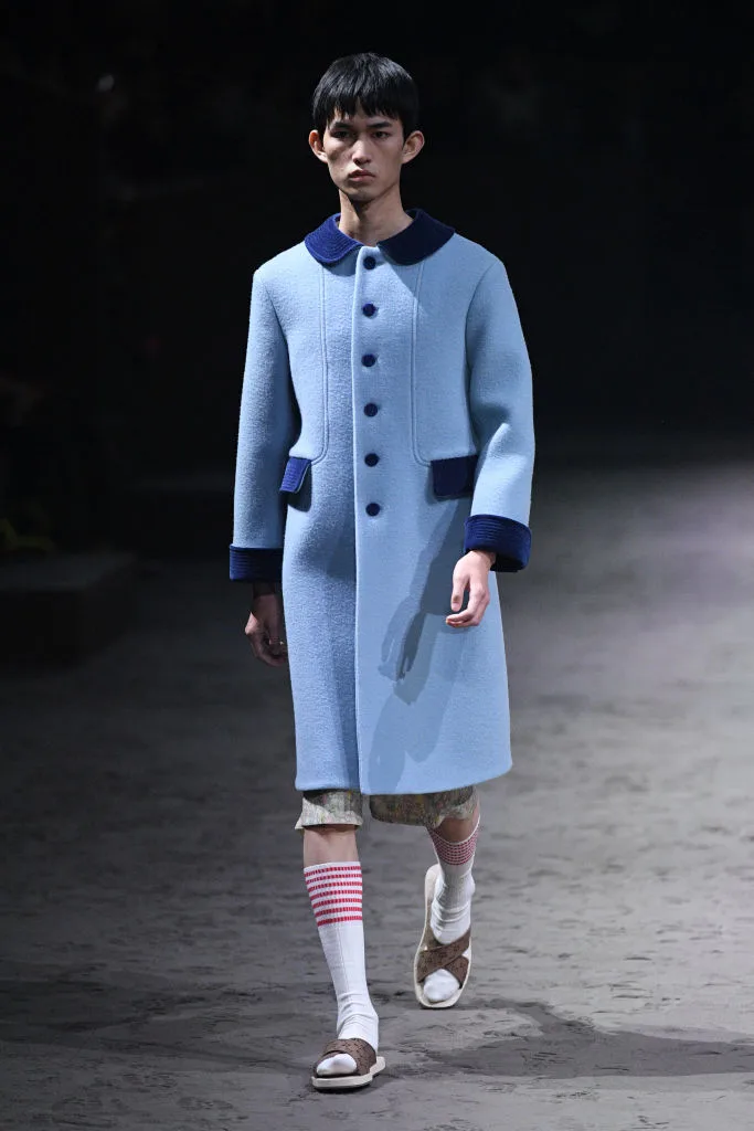 gucci blue coat