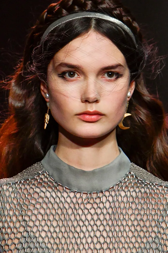 Airbrushed skin and flushed cheeks at Dior.