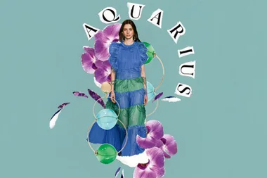 Aquarius horoscope collage