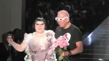 Beth Ditto Rocks The Jean-Paul Gaultier Runway With Iconic Designer