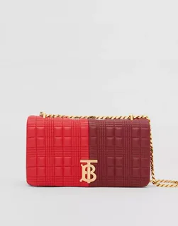 Burberry Small Quilted Colour Block Lambskin Lola Bag