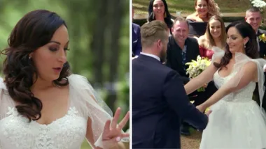 MAFS Poppy and Luke exchange their wedding vows