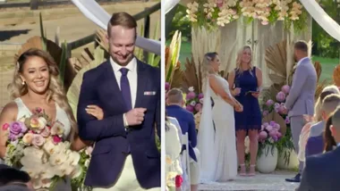 MAFS Cathy and Josh exchange their wedding vows