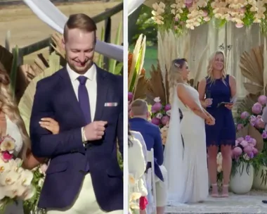 MAFS Cathy and Josh exchange their wedding vows