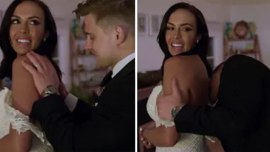 MAFS’ Mikey awkwardly undresses bride Natasha after wedding