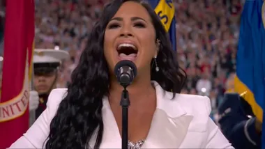 Demi Lovato Performs the National Anthem at Super Bowl 2020