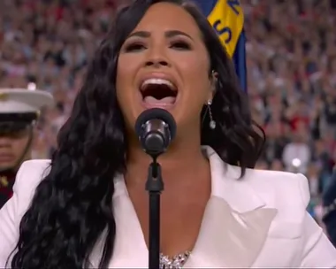 Demi Lovato Performs the National Anthem at Super Bowl 2020