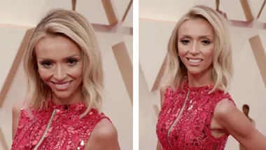 Giuliana Rancic looks fiery in red as she arrives at Oscars 2020