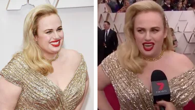 Rebel Wilson looks glamorous as she hits the Oscars Red Carpet