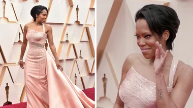 Regina Kings amazes In Versace At The 2020 Oscars