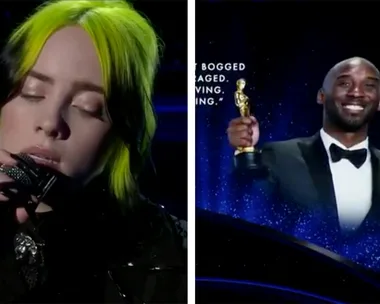 Billie Eilish performs in memory of artists lost this year at Oscars