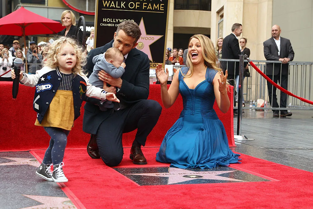 Blake Lively and Ryan Reynolds photographed with their eldest daughters, James and Inez