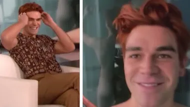 Naked KJ Apa flashes his bare butt for Ellen DeGeneres