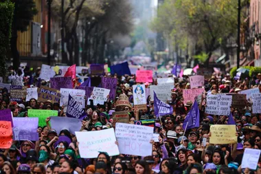 Gender-Based Violence Protestors In Mexico Say “Women Are Disappearing”