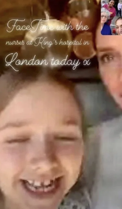 Harper Victoria Beckham FaceTime NHS nurses