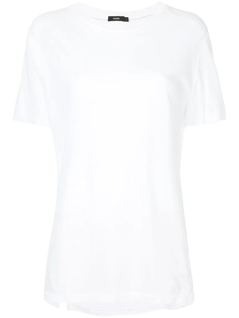 Bassike white t shirt