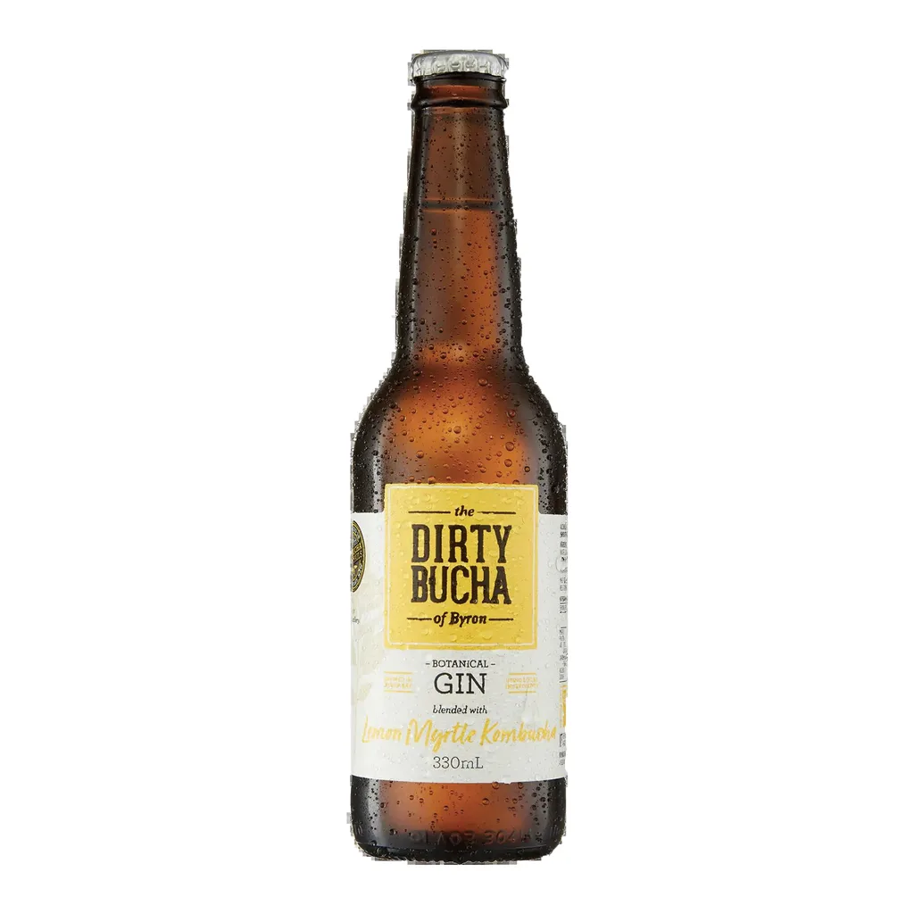 The Dirty Bucha of Byron Gin & Lemon Myrtle Kombucha