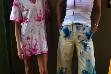 Katie Holmes And Daughter Suri Nail The Art Of Self-Isolation By Tie Dying Their Clothes