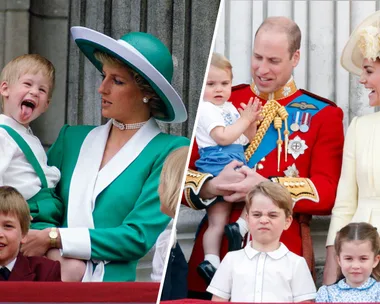 The Royal Family At Trooping the Colour Through The Years