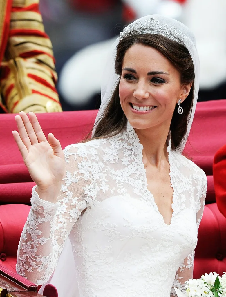 Kate Middleton on her wedding day