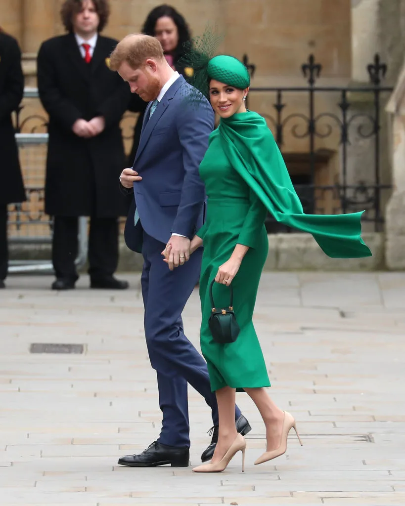 Meghan Markle wearing Emilia Wickstead