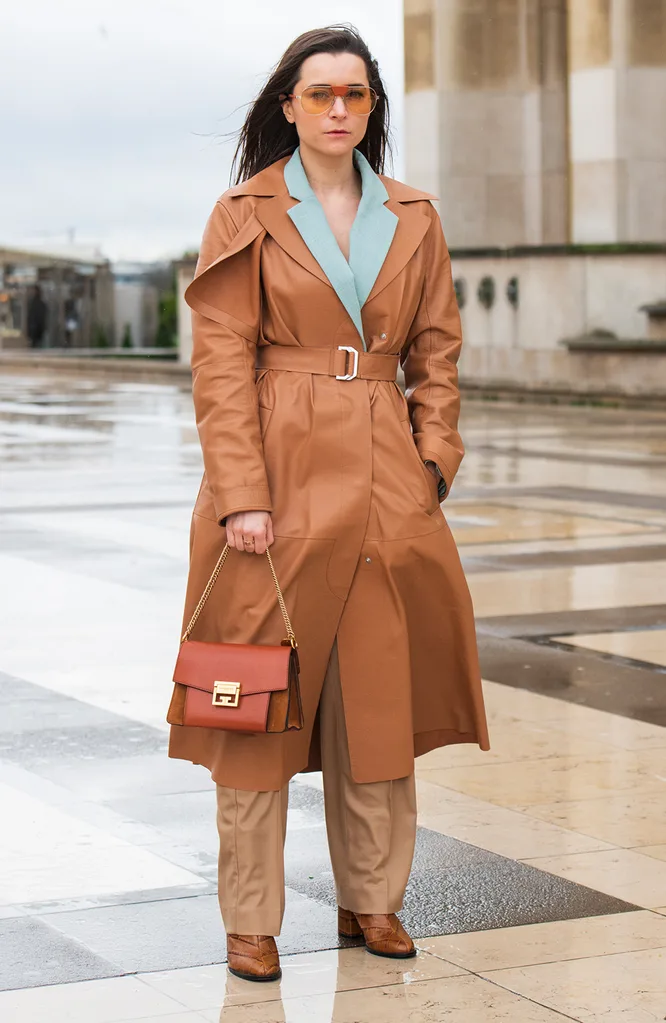 Leather Trench Coat