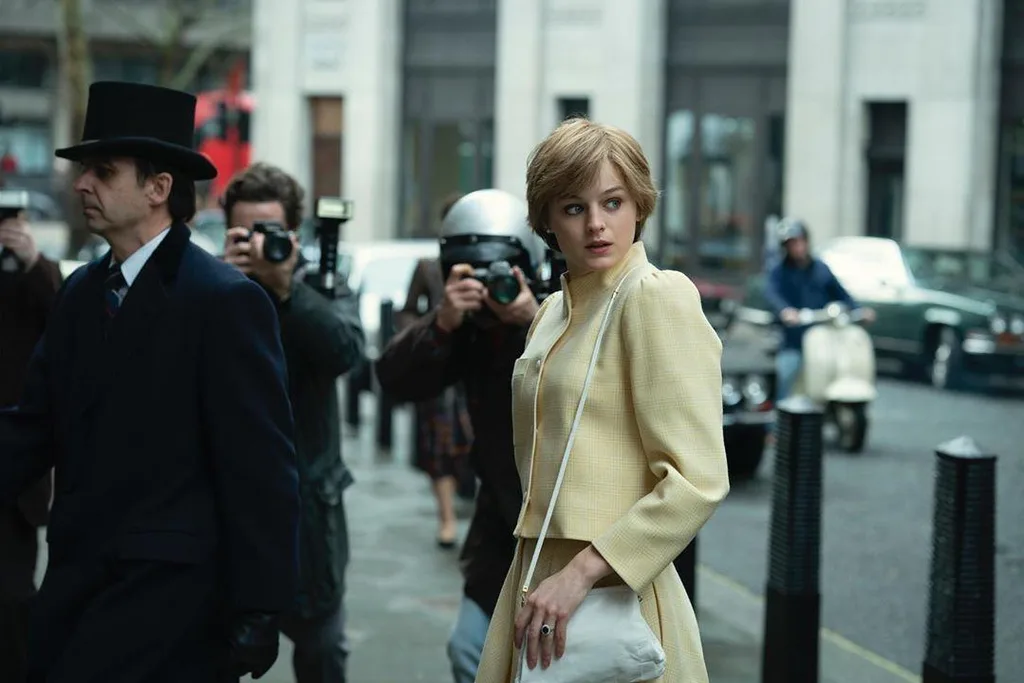 Emma Corrin as Princess Diana in The Crown