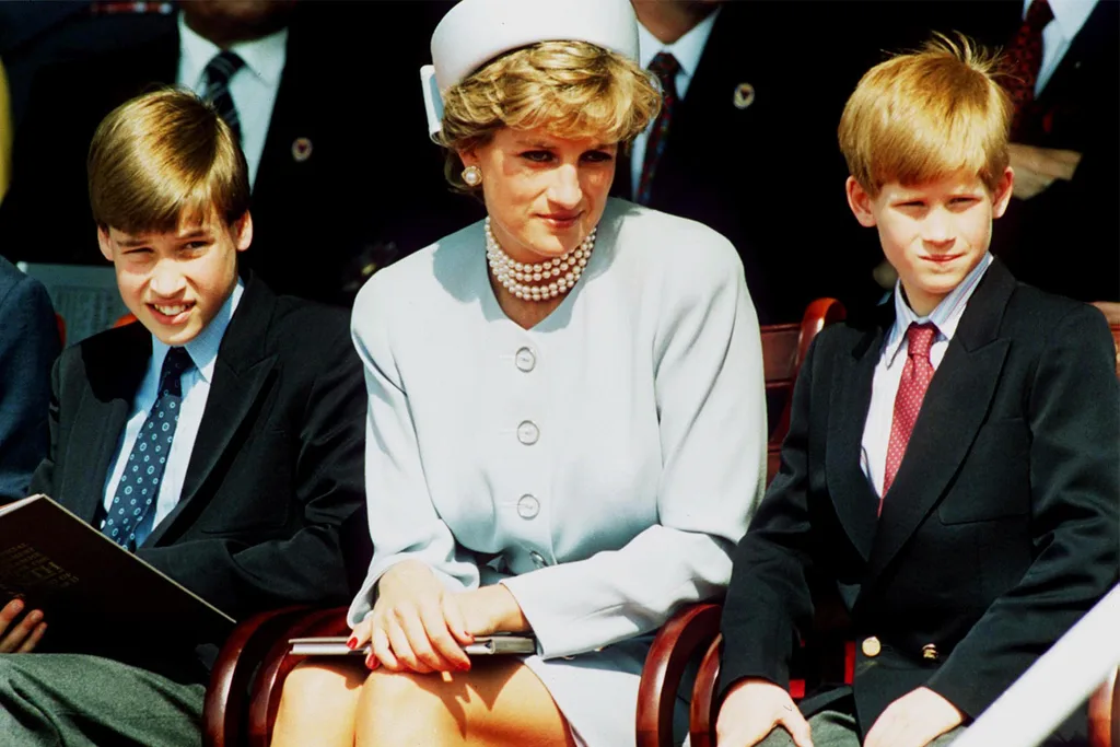 Harry, Diana and William