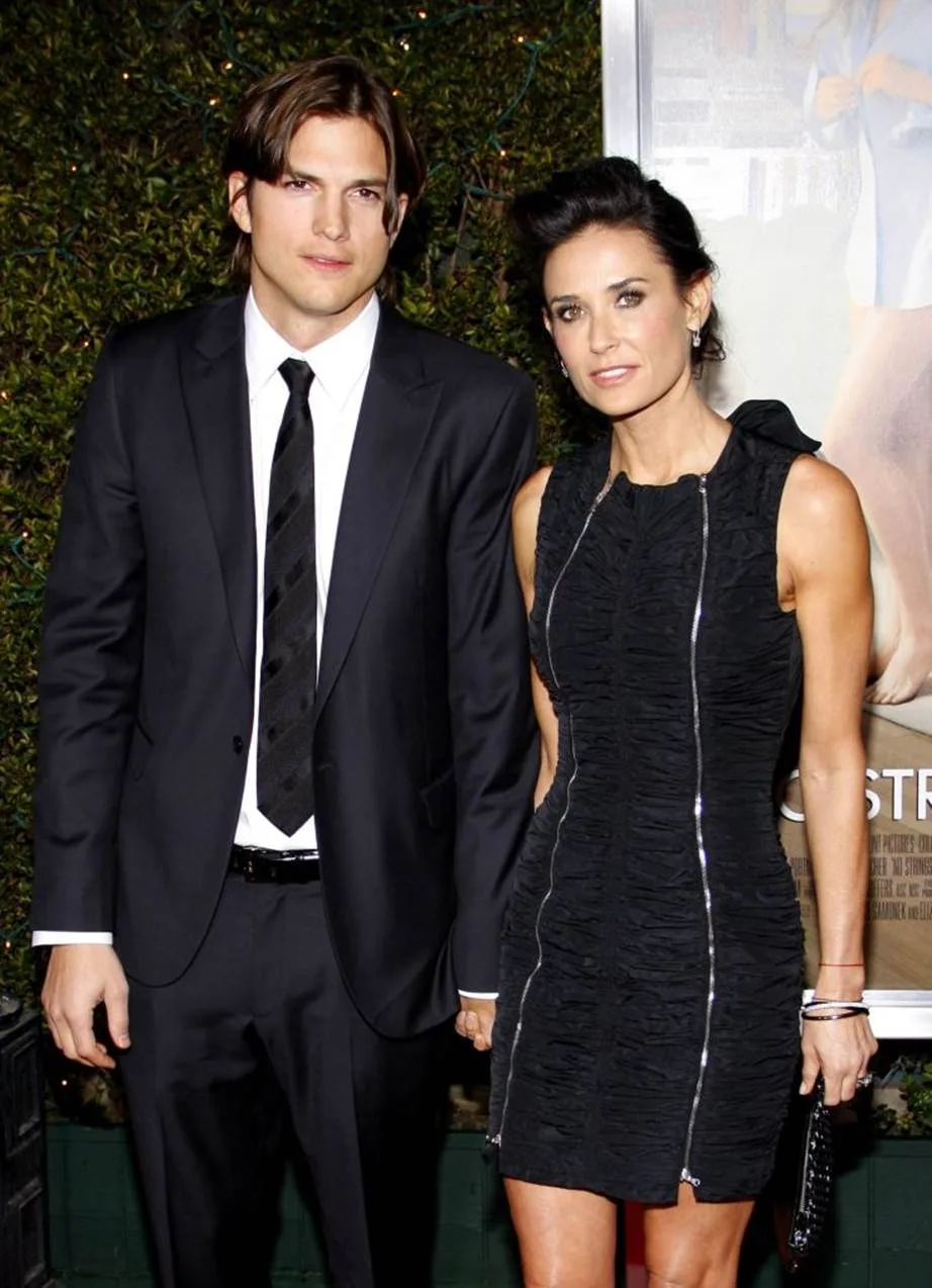 Ashton Kutcher and Demi Moore